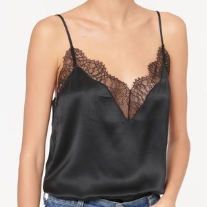 CAMI NYC Black Daisy Cami Tank XS XXS